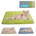 Washable Pet Bed Mat (23.6 x 15.8 Inch) – 3-Pack for Indoor/Outdoor Use, Soft Sleeping Mat for Cats, Small Pets, Kitty, Puppy, Rabbit – Cozy Bedding Pads for Pets Up to 20lbs