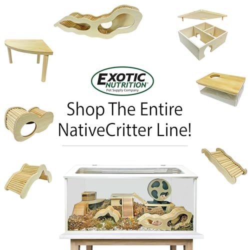 Sahara Cage - Unique & Modern Cage for Hamsters, Gerbils, Degus, Rats, Hedgehogs, Reptiles, and Other Small Animals (Small) - size: Small