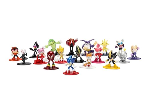 Jada Sonic The Hedgehog Nano Metalfigs 18 Pack Series 2 Die-Cast Figure Set – Includes Sonic, Shadow, Amy Rose, Rouge Toys