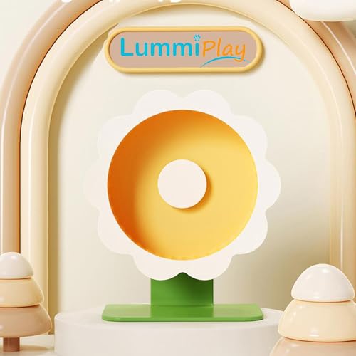 Hamster Wheel Super-Silent Hamster Exercise Wheels- Quiet Spinner Hamster Running Wheels with Adjustable Stand for Hamsters Gerbils Mice Or Other Small pet (Yellow, Large)
