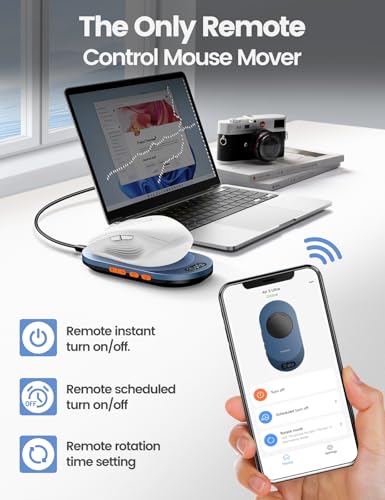Vaydeer Air 3 Ultra Mouse Mover with APP, Ultra Slim Mouse Jiggler with Timer Function, Undetectable & Noiseless, Simulates Realistic Mouse Movement, Driver-Free, Keeps PC Active (Olive Green) - color: Dark Green, style: App + Button Control