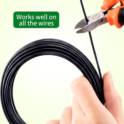 Mudder 5 Roll Aluminum Bonsai Training Wire Tree 1/1.5/2.0/4/6mm 85 Feet Total with Bonsai Wire Cutter Anodized Training for Holding Branches Small Trunks(Black) - color: Black, size: 1/1.5/2/4/6mm