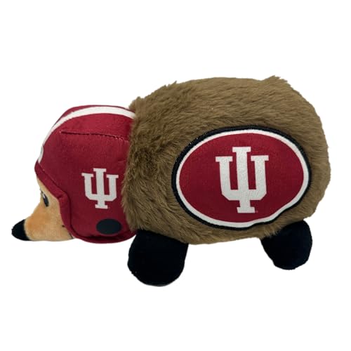 NCAA Indiana Hoosiers Plush Hedgehog Toy for Dogs & Cats, Cool Soft Pet Toy for Fun and Interactive Play, Dog Chew Toy with Squeaker, Licensed Hot Pet Toy - color: Indiana Hoosiers