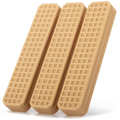 Durable Chew Toys for Medium Dogs - Set of 3 Peanut Butter Flavor Dental Chew Toys, Long-Lasting Nylon for Aggressive Chewers, Reduces Tartar and Plaque - size: Medium-3Pack