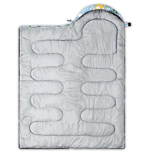 AILONEN Mermaid Scales Print Camping Sleeping Bag,Lightweight & Waterproof,3 Season Warm & Cool Weather,Portable Bags for Girls Women Travelling,Outdoors - color: Bunny2