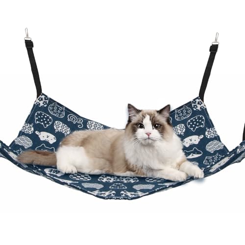 Ferret Cage Kitten Bed Cat Hammock Ferret Hammock Guinea Pig Hammock Rat Hammock Ferret Bed Chinchilla Hammock Hamster Hammock Small Animal Hammock Ferret Bed Cat Swing Kitten Accessories Kitten Cage - color: Blue, size: Small