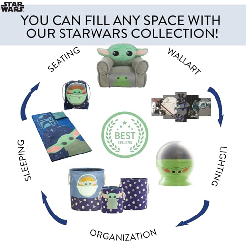 Idea Nuova Star Wars The Mandalorian,The Child Set of 2 Durable Storage Cubes with Handles - color: Star Wars The Mandalorian