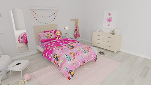 Paw Patrol Girls Kids Bedding Super Soft Comforter and Sheet Set with Sham, 5 Piece Twin Size, (100% Officially Licensed Nickelodeon Product) By Franco - color: Paw Patrol Girls, size: 5 Piece Twin Size