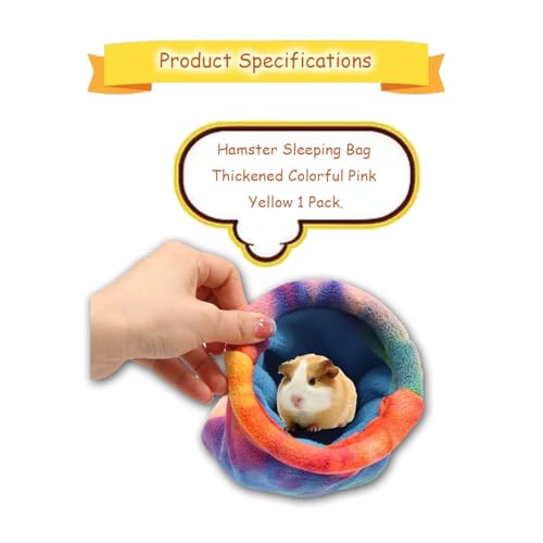 Guinea Pig Hideout, Soft Fleece Rabbit Snuggle Sack, Small Animal House Ferret Cozy Cave Hamster Sleeping Bag for Small Pet/Ferret/Chinchilla/Bunny