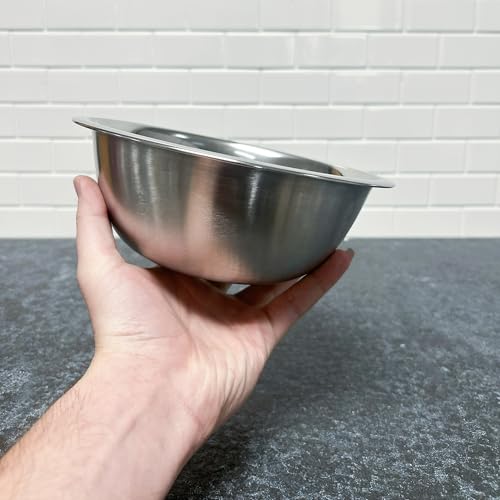 Chef Craft Brushed Mixing Bowl, 1.5-Quart, Stainless Steel - size: 1.5-Quart (1 Piece)