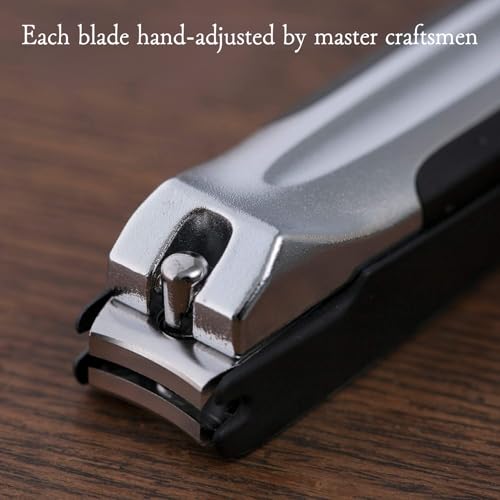 KAI Japanese Nail Clippers with Side Nail File, Stainless Steel, Made in Japan | With Side Nail File