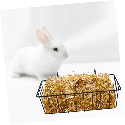 Alipis Hanging Rabbit Hay Feeder Racks 2-Pack Foldable Lightweight Holders for Small Pets Including Guinea Pigs and Chinchillas 9.05X3.93X2.95 Inches