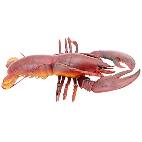 Gemini&Genius Marine Animal Toys, Giant Lobster Action Figure, Soft Plastic Lobster Toys, Wildlife Toys, Great Boys Girls Toys, Good Birthday Gift for Kids - color: Red