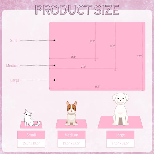 Pet Cooling Mat Cat Dog Cushion Pad Summer Cool Down Comfortable Soft for Pets and Adults (S, Pink) - color: Pink Rabbit, size: S: 15.5'' x 19.5''