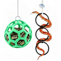 Snake Enrichment Toys for Ball Python, Includes Jungle Gym Ball with Chain, Climbing Rings for Small Corn Snake, Small Reptiles Exploring&Climbing Accessories