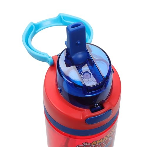 Bioworld Spider-Man Classic The Amazing Spider-Man Red 24 Oz Plastic Water Bottle With Dual Spout Lid - color: The Amazing Spider-Man Red