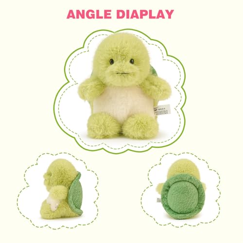 PEACH CAT Turtle Stuffed Animal Cute Plushies Small Plush Toys Gifts for Kids Green - style: Turtle