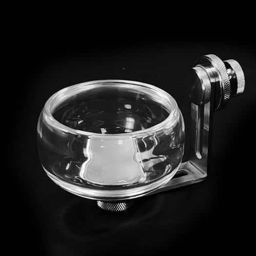 GuineaLoft™Stainless Steel Glass Feeding Bowl (3 oz, 90 ml) | Premium Modern Glass Food Cup for Birds, Hamsters & Other Small Animals- Visit The Store for More
