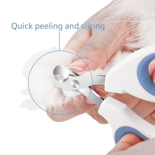 Cats & Dogs Pets Nail Clippers & Trimmers Rabbit Nail Clippers cat Nail Clippers for Indoor Cats cat Claw Clippers with Safety Guard Professional Grooming Tool for Cat Kitten - color: Blue
