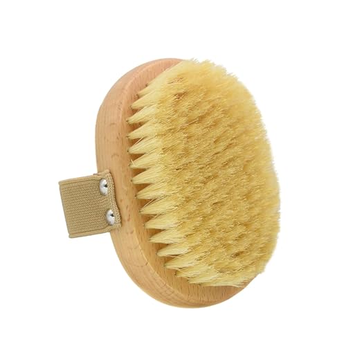 Soft Bristle Pet Brush - Natural Bristle Palm Brush for Short Haired Cats and Dogs with Elastic Band | Natural Bristle Dog Brush with Elastic Band, Soft Brush for Dogs Cats Hair Bristle Brush