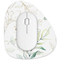 Rimilak Small Mouse Pad 6 x 7 Inch, Irregular Mini Mousepad, Boho Leaves | Non-Slip Rubber Base, Waterproof Compact Mouse Mat for Laptop Computer Wireless Mouse Keyboard Home Office Travel - color: Boho Leaves, size: 7L x 6W inches