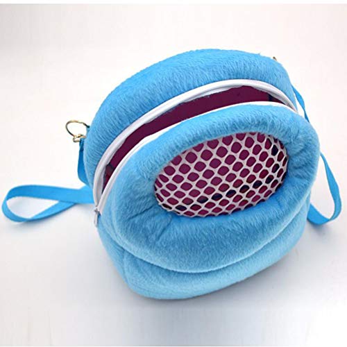 POPETPOP Hamster Carrier Bag-Guinea Pig Travel Carrier-Portable Breathable Outgoing Bag for Rat,Hedgehog,Squirrel,Chinchilla, Hamster and Other Small Animals-Size - size: M