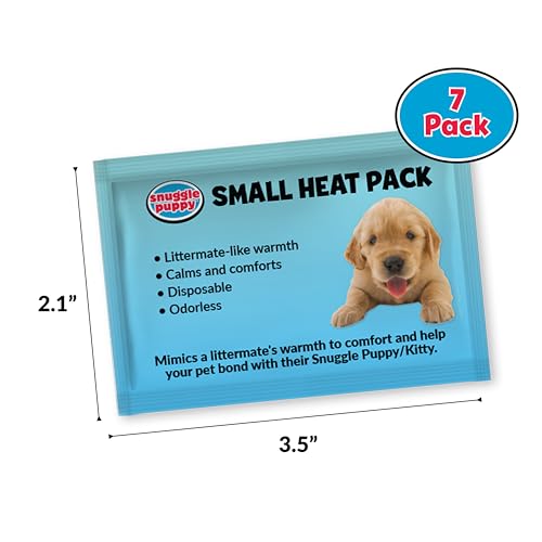 Snuggle Puppy Replacement Heat Packs for Junior (7 Count) - Disposable Pet Comfort Warmers for Puppy Anxiety Relief - Odorless, Non-Toxic, All Natural - Fits Smaller Junior Size - size: 7-Pack