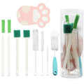9PCS Pet Water Fountain Cleaning Kit with Compressed Sponge and Storage Box | Dog and Cat Water Fountain Brushes Fit Most Pet Water Dispensers,Pet Drinking Dispenser Cleaning Kit Cleaning brush