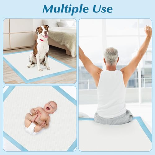 50 Count 30” x 36” Super Absorbency Disposable Underpads | Leakproof Quick Drying, Baby Puppy & Adults Bed Pads Disposable Adults, Dog Pee Pads Extra Large, XXL Incontinence Pads - size: 50 Count 30" x 36"