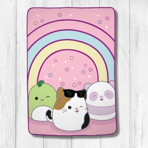 Franco Squishmallows Bedding Super Soft Plush Throw Blanket, 62 in x 90 in, Twin - color: Squishmallow, size: 62 in x 90 in