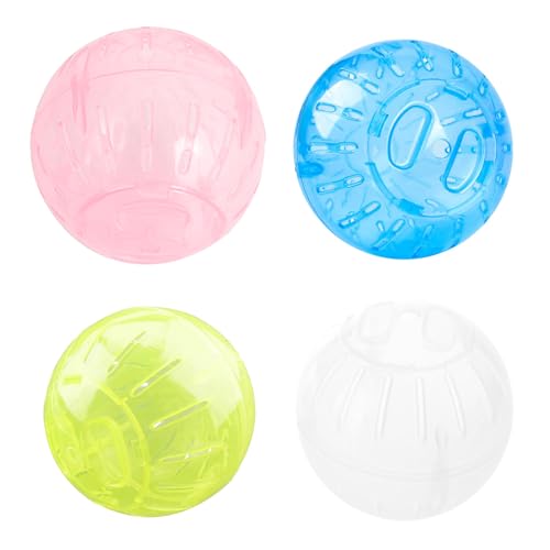 Silent Exercise Ball Plastic Spinner Hamster Running for Sugar Gliders Small Mice Gerbils Multiple Colors Hamster Exercise Ball