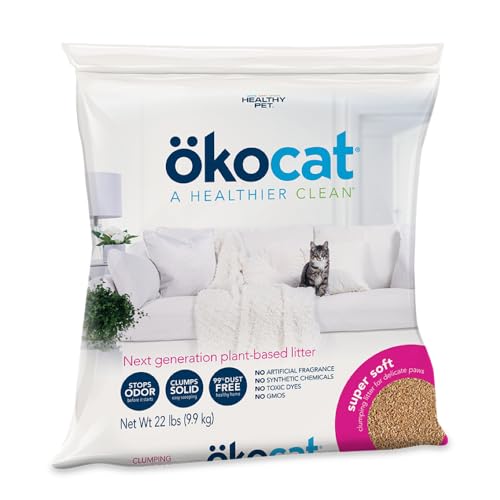 ökocat Super Soft Natural Wood Clumping Cat Litter, Odor Control, 22 Lbs - size: 22 lbs, style: Super Soft