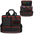 Desktop PC Tower Backpack for ATX/M-ATX Case with Bottom Pad | Padded PC Travel Bag with 6 Storage Pockets, MOLLE Side Pockets, Reflective Strips, Trolley Strap and Shoulder Straps, Black