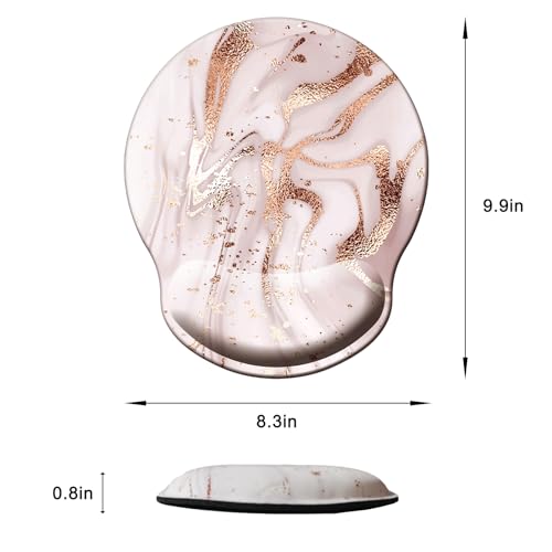 Mouse Pad with Wrist Support, Ergonomic Mouse Pad with Memory Foam Wrist Rest Cushion, Non-Slip Rubber Base Gaming Mice Pad for Home Office Computer Laptop, Beach - color: M32-Beach
