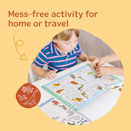 Melissa & Doug Seek & Find Sticker Pad – Animals, 400+ Stickers & 14 Scenes to Color, Search & Find Sticker Activity Pad for Coloring & Matching, Creative Learning Toys for Kids 4+ - FSC Certified