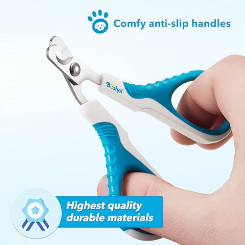 Cat Nail Clipper - Razor-Sharp & Angled Cat Clippers for Nails with Comfy Grip Handles. Lightweight & Safe Grooming Solution - Ideal for Smaller Pets - size: Small - Angled