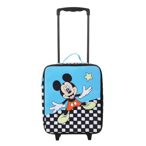 Bioworld Disney Mickey Mouse Polka Dots Youth 4-Piece Travel Set Carry on Luggage - color: DSY Polka Dots