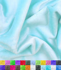 Barcelonetta | Minky Fabric | Plush, Super Soft, Cuddle | Solid Minky | by the Yard | 60" Wide | Baby Blanket, Change Station Cover, Pillow, Scarf, Beanie (Aqua, 1 Yard) - color: Aqua, size: 1 Yard