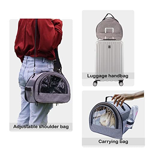 Bunny Carrier, Portable Small Pet Bag with Water Bottle Holder | Breathable carrier, lightweight, leak-proof liner, vet appointments& outdoor trips, fits rabbits, guinea pigs, bearded dragon - size: Small