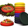 12-Pack Small Feeding Dish for Reptiles, Colorful Feeder Bowls for Isopods, Springtails, Dubia Roaches & Dwarf Invertebrates, Mini Food Bowls for Terrarium & Enclosure