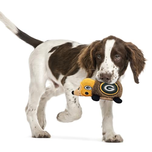 NFL Green Bay Packers Plush Hedgehog Toy for Dogs & Cats, Cool Soft Pet Toy for Fun and Interactive Play, Dog Chew Toy with Squeaker, Licensed Hot Pet Toy - color: Green Bay Packers