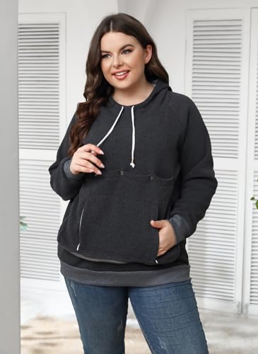 Pet Cat Dog Pouch Hoodie Small Animal Carrier – Kitten Puppy Pouch Sweatshirt Holder Fleece Unisex Hoodies Dark Grey - color: Dark Grey, size: Small