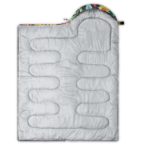 QOOMO Camping Sleeping Bags,3 Season Warm & Cool Weather,Lightweight,Waterproof Sleeping Bags for Adults & Kids,Traveling,and Outdoors,Camping Gear Equipment - color: Cat 10