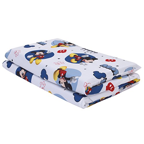 Disney Mickey Mouse Preschool Nap Pad Sheet, Blue, 19"" x 44""
