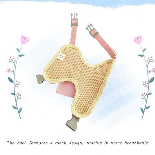 Rabbit Harness and Leash for Walking Escape Proof, Cute Bunny Clothes, Pets Stuff Suitable, Hiking, and Training—Also Suitable for Small Animals Such As Ferrets, Kittens, and Puppies