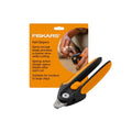 Fiskars Pet Large Nail Clippers, Cat and Dog Trimmers for Grooming, 5.75" | Suitable for Medium to Large Dogs, Semi-Circular Blade for Clear View, SoftGrip Handle w/ Safety Lock, Pet Supplies, Black - size: Large