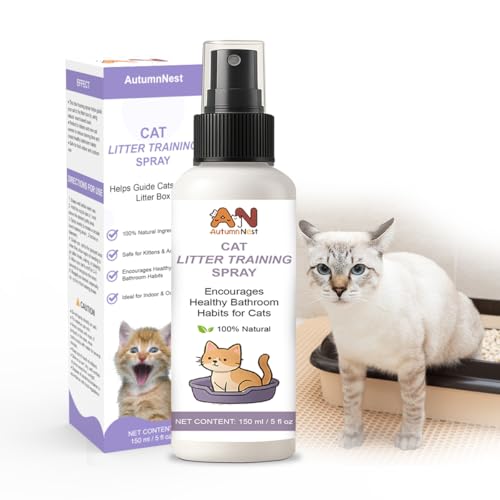 Cat Litter Training Spray, 150ml Litter Box Attractant for Cats & Kittens | Natural attractant helps guide cats and kittens to the litter box for easier training, retraining, and new-home transitions. - color: Cat Litter Training