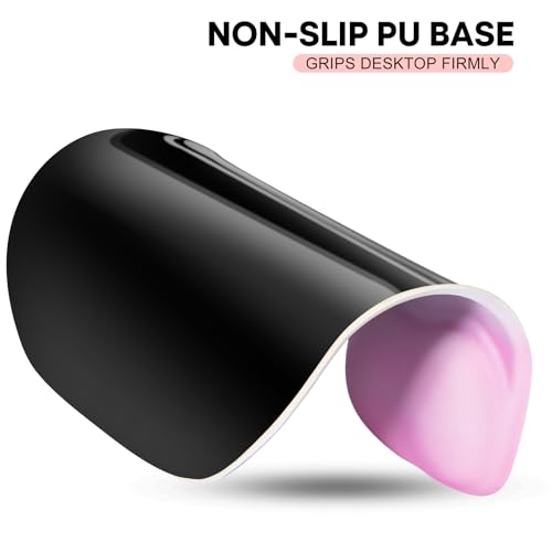 JIKIOU Ergonomic Mouse Pad with Gel Wrist Rest 2Pack,Portable Small Rainbow | Upgraded-Prevent Gel Leakage, Ergonomic Design for Pain Relief, Cooling Gel filled, Smooth Lycra Surface, Non-Slip PU Base - color: 05Rainbow