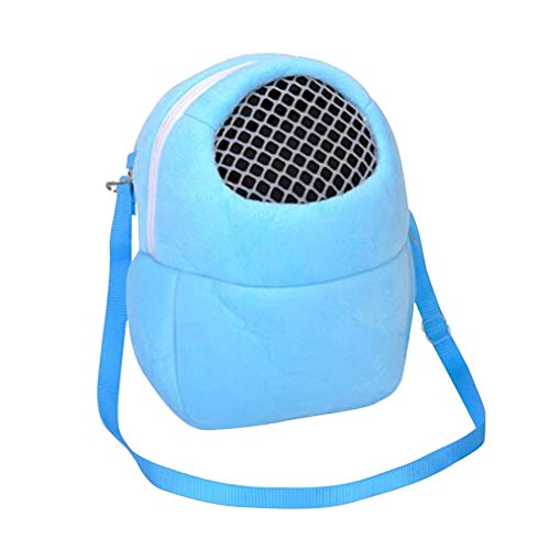 POPETPOP Hamster Carrier Bag-Guinea Pig Travel Carrier-Portable Breathable Outgoing Bag for Rat,Hedgehog,Squirrel,Chinchilla, Hamster and Other Small Animals-Size - size: M