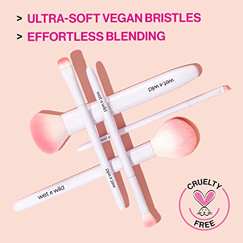 Wet n Wild Angled brush, Foundation Makeup Blending Brush, Ultra-Thin Precision, Ergonomic Handle (Pack of 2) - color: Angled Liner, size: 7.28 in (Pack of 2)